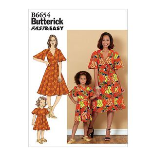 omlottklänning | Butterick 6654 | OneSize, 