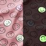 Bomullsjersey självlysande smileys – gammalt rosa,  thumbnail number 3