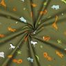 GOTS Bomullspoplin stäppdjur | Poppy Fabrics – mörk-oliv,  thumbnail number 3