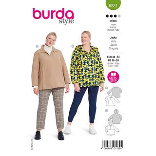 Jacka i plusstorlek | Burda 5881 | 44-54, 
