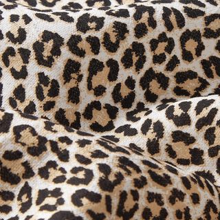 Viskosmix med leopardtryck – beige, 