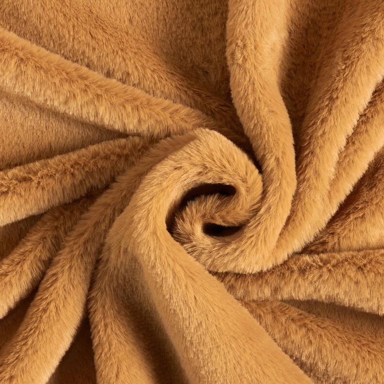 högkvalitativ enfärdad konstpäls – rådjursbrun,  image number 1