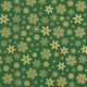 Bomullstyg Poplin snökristaller – grön/guld,  thumbnail number 1