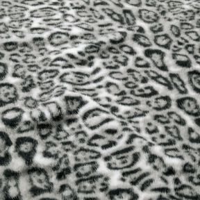 Fuskpäls snöleopard – silver/antracit, 