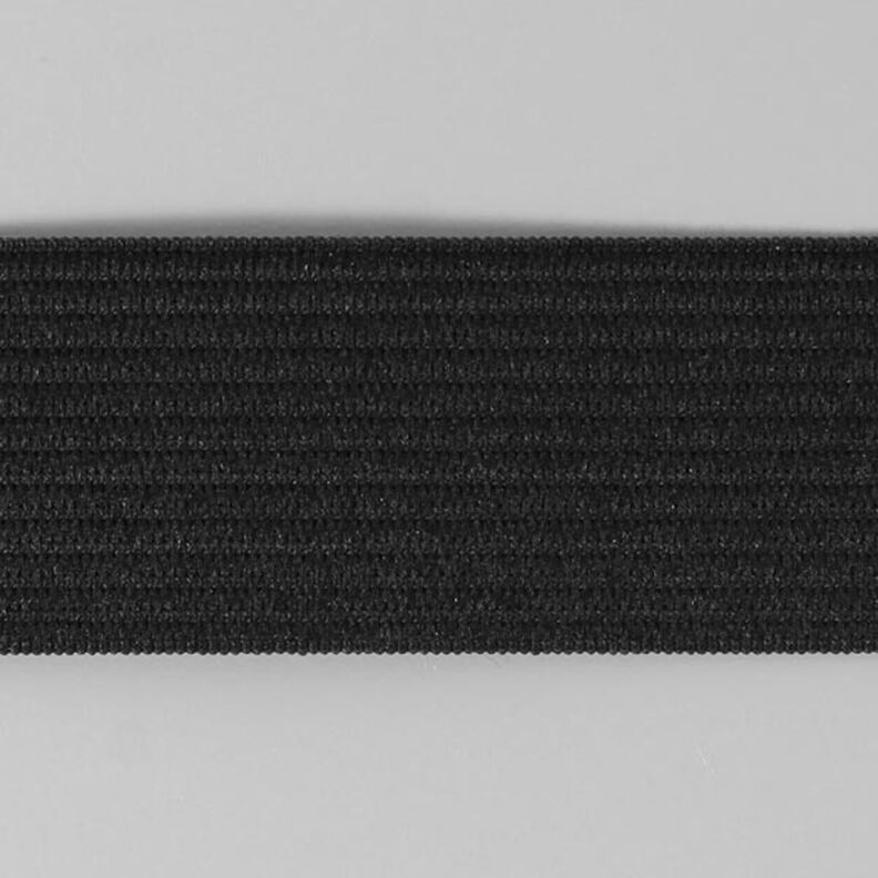 Mjukt gummiband 580 – svart | YKK,  image number 1