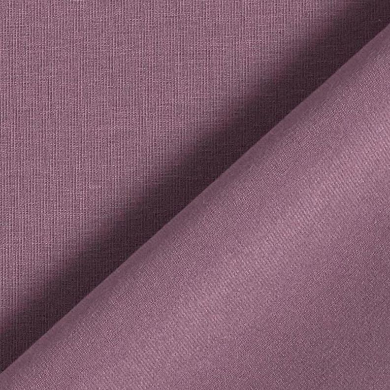 Bomullsjersey medium enfärgad – aubergine, image number 5