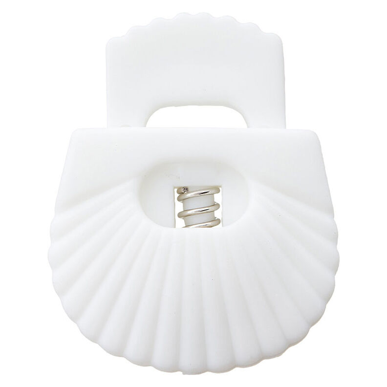 Snörstopp Mussla [Öppning: 8 mm] – vit,  image number 1