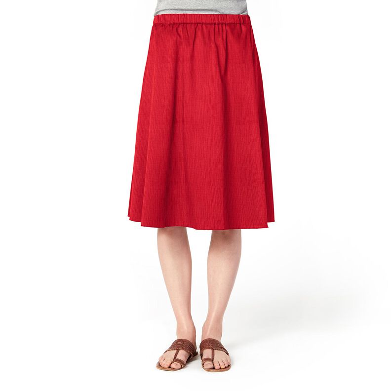 Muslin/Dubbel-krinkelväv – röd,  image number 7