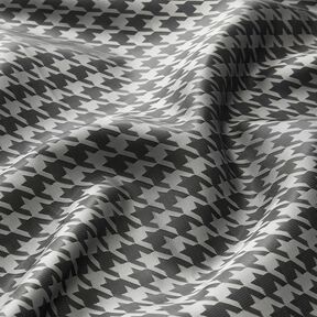 Fodertyg Jacquard hundtandsmönster – ljusgrått/mörkgrå, 