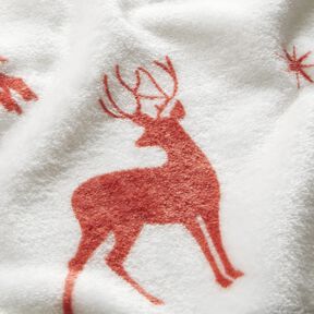 Mysfleece Rådjur i snön – elfenbensvit/koppar, 