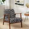 Stoppningstyg Jacquard zebra – svart/grå,  thumbnail number 7