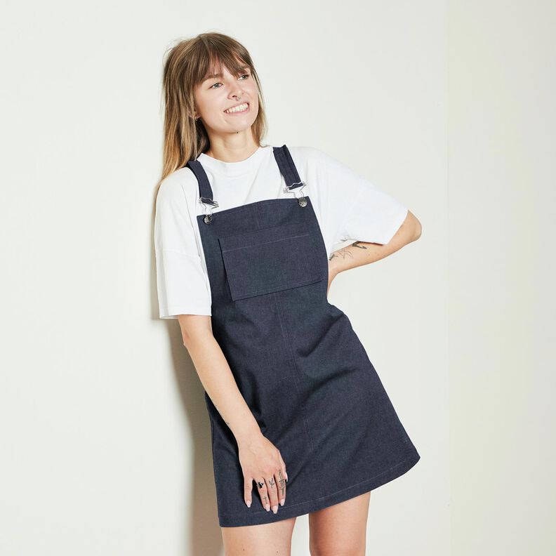 bomullsdenim medium – marinblått,  image number 6