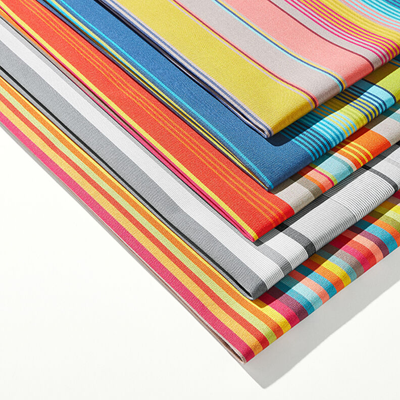 Outdoortyg Canvas Ränder – brandgul/rött,  image number 5