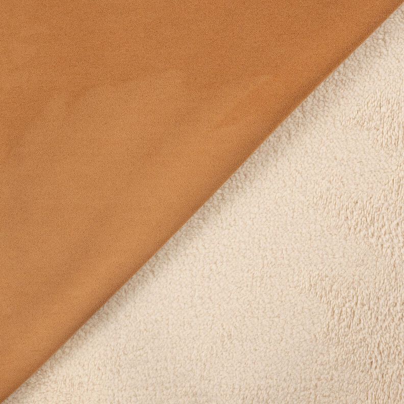 velour med sherpafoder på baksidan – kanel, image number 4