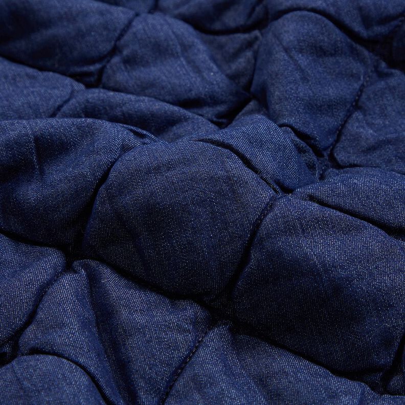 Jeans Quiltat tyg romber – nattblå,  image number 2