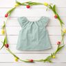 Muslin/Dubbel-krinkelväv Engelskt broderi blomrankor – ljus mint,  thumbnail number 6