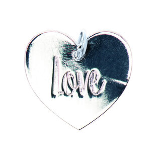 Hängsmycke Love [Ø17 mm] | Rico Design – silver, 