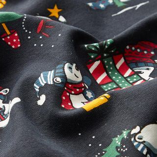 Sweatshirt Ruggad isbjörnar firar jul – marinblått, 