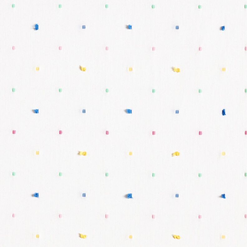 Poplin färgglatt konfetti – vit, image number 1