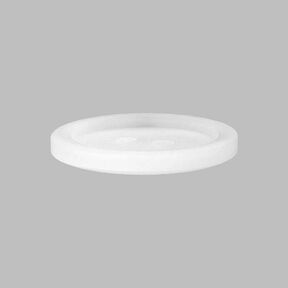 Plastknapp 2-håls Basic - vit, 