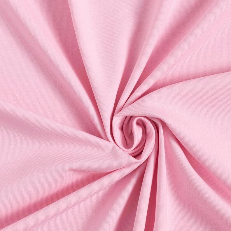 Bomullsjersey medium enfärgad – rosa, image number 1