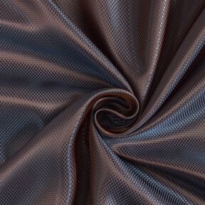 Fodertyg Jacquard små lådor iriserande – brun/blå, 