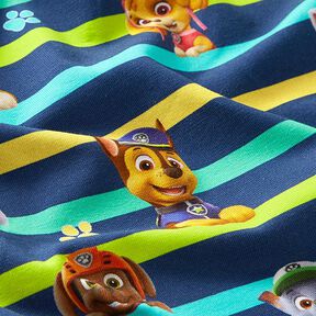 Bomullsjersey Licenstyg Paw Patrol Randigt  | Viacom – marinblått, 