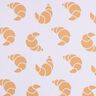 French Terry Sommarsweat stora croissanter – pastellfläder,  thumbnail number 1