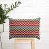Dekorationstyg Gobeläng Chevron – ljusbeige/kaminrött,  thumbnail number 6