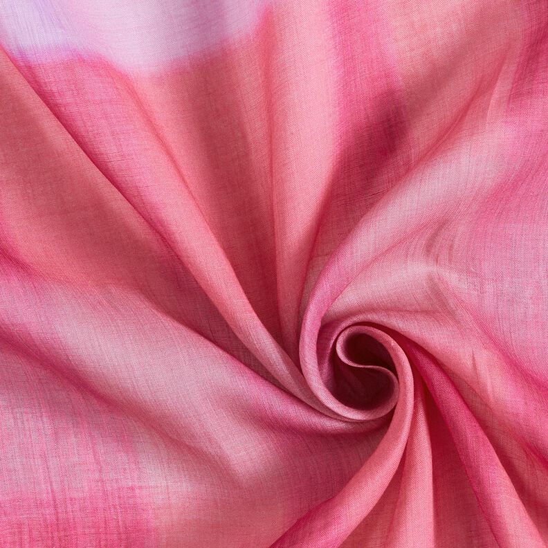 Ramie chiffong batikrutor – intensiv rosa,  image number 4