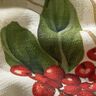 Dekorationstyg Jacquard Lurex vinterbär – natur/guld,  thumbnail number 2