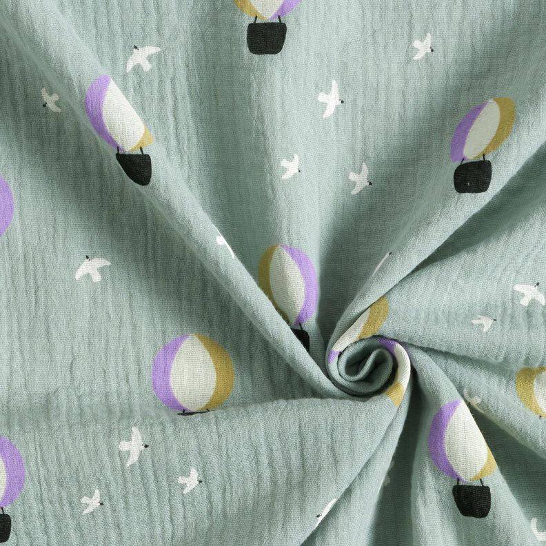 Muslin/Dubbel-krinkelväv Varmluftsballong | Poppy Fabrics – vass,  image number 3
