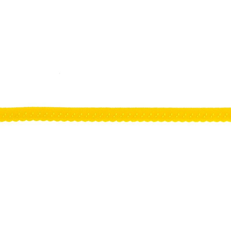 Elastistiskt infattningsband Spets [12 mm] – solgult,  image number 1