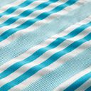 Viskosjersey krinklad – vit/turkos, 
