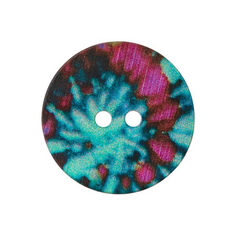 Pärlemorknapp med två hål  – färgmix,  image number 1