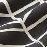 Dekorationstyg Halvpanama abstrakta linjer – elfenbensvit/svart,  thumbnail number 2