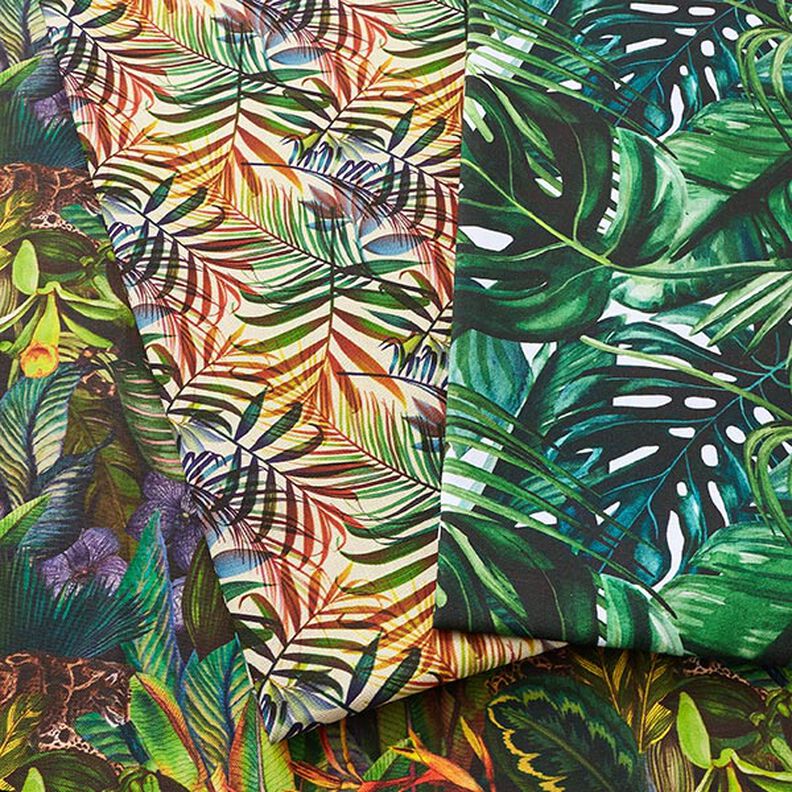 Dekorationstyg Halvpanama Palmblad – grön,  image number 5