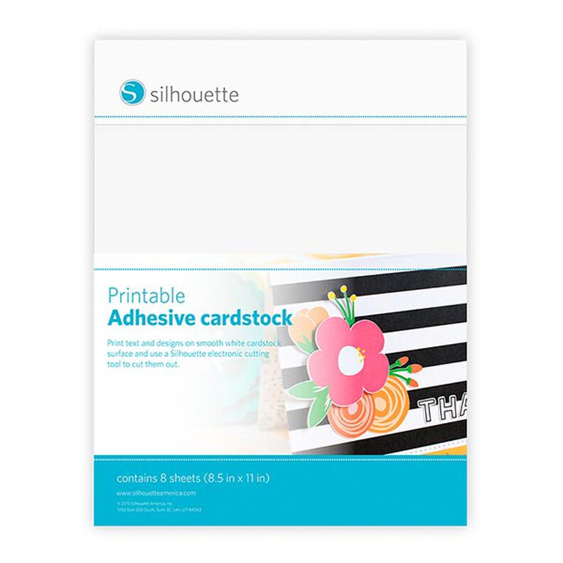 Silhouette  Cardstock självhäftande för tryck [ 21,5 x 27,9 cm|8 styck],  image number 1