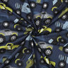 Bomullspoplin monstertruckar | Poppy Fabrics – marinblå,  thumbnail number 3