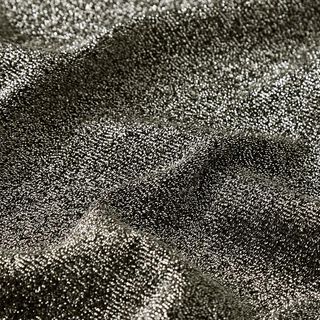 Jerseytyg Silverglitter Glamour  – svart, 