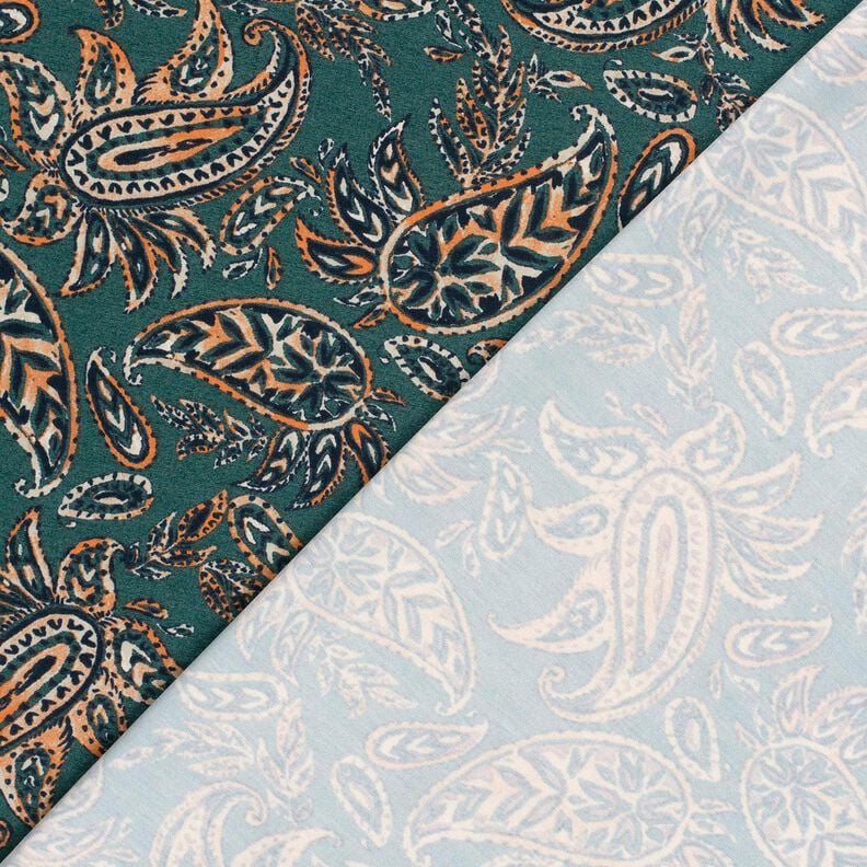 Romanitjersey paisley – blågran/persikofärgad,  image number 4