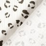 Muslin/Dubbel-krinkelväv stort leopardmönster – elfenbensvit/mörkgrå,  thumbnail number 4