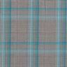 Viskosblandning glencheck – turkos/svart,  thumbnail number 1