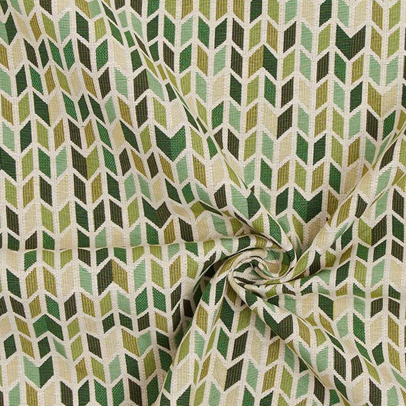 Jacquard Gobeläng Sicksack – grön, image number 3