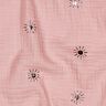 Muslin/Dubbel-krinkelväv Solar Folietryck | Poppy Fabrics – ljus gammelrosa/pastellviolett,  thumbnail number 2