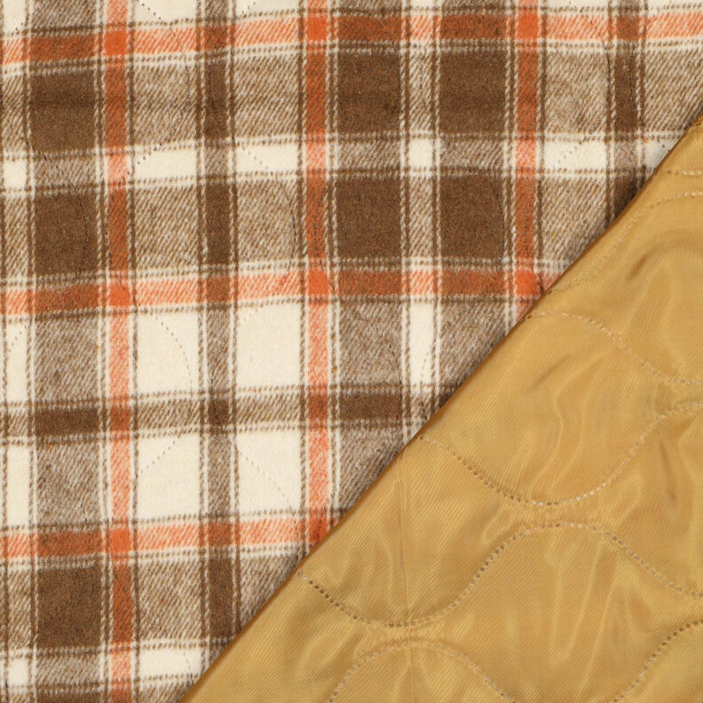 Quiltat tyg Flanell Rutigt | Poppy Fabrics – beige, image number 5