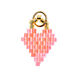 Hängsmycke Brick Stitch Heart [11 mm  x 16 mm] | Rico Design – brandgul,  thumbnail number 1