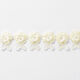 Spetsband Blommor [50 mm] – ljusgul,  thumbnail number 2