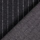 Stickad jacquard uppruggad kritstrecksränder – svart,  thumbnail number 5