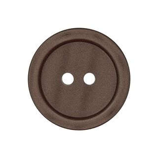 Plastknapp 2-håls Basic - rödbrun, 